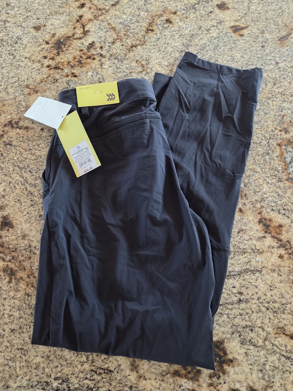 All In Motiok Childs Black Athletic Dress Pants